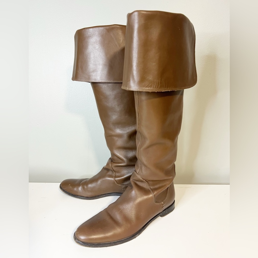 Sergio Rossi Italian Equestrian Riding Leather Boots Size 8.5